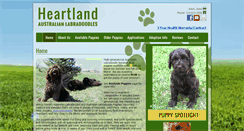 Desktop Screenshot of heartlandlabradoodles.com